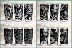 20oz Tumbler laser svg Floral wrap| Wildflowers pattern Product Image 15