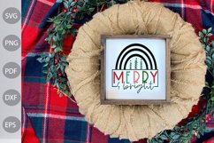 Merry and Bright SVG Cut Files - Christmas SVG Design Product Image 3