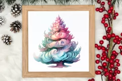 Pink Christmas Fairy Clipart Sublimation, Fairy Christmas Product Image 3