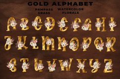 Gold Boho Floral Alphabet Product Image 2