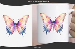 Watercolor butterfly png design for T-shirts Product Image 3