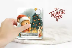 Cartoon Christmas Animals Money Cards, Christmas Gift Card Product Image 3