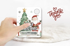 Watercolor Santa Claus Money Card, Christmas Gift Cards Product Image 3