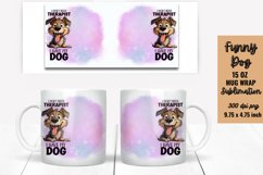 Funny Dog Mug Wrap Sublimation Product Image 1