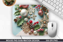 Mouse Pad Sublimation, Christmas Mouse Pad PNG Product Image 1