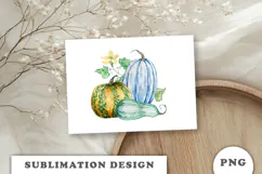 Watercolor Autumn Pumpkins png Product Image 3