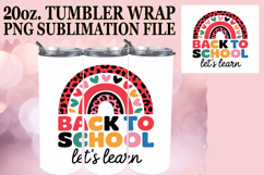 Radiant spirits 20oz tumbler wrap, Back To School Product Image 1