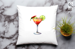 Spicy Margarita Watercolor Clipart PNG Product Image 3