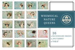 Whimsical Nature Queens Junk Journal Papers, Whimsical Girls Product Image 3