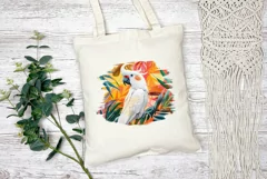 Cockatoo Clipart, Cockatoo Illustration, Neon Cockatoo PNG Product Image 3