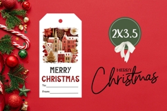Cartoon Christmas City Gift Tags, Christmas Tags Designs Product Image 3