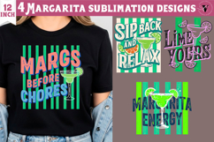 4 Summer Sublimation Clipart | Margarita PNG Product Image 1