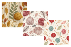 Fall Fiber Studio Seamless Pattern, Digital Paper Product Image 3
