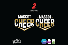 Personalized Cheer SVG PNG: Glitter Mascot, Canva Template Product Image 3