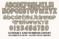 Fall Autumn Alphabet png clipart, fall autumn letters doodle Product Image 3