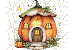 Halloween Fairy House Clipart PNG, Spooky Cottage Art Product Image 3