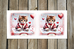 Cute valentine cat | 4 love mug sublimation designs PLUS Product Image 3