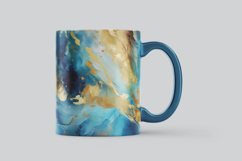 Blue Gold Marble Digital Paper Product Image 3