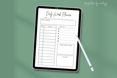 Daily Work Planner Template | Canva Editable Digital Planner Product Image 3
