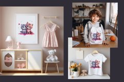 Watercolor Cute Kitten Sublimation|PNG|JPEG Product Image 3