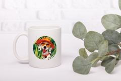 Summer Dalmatian Dog Illustration, Funny Dalmatian Dog PNG Product Image 3