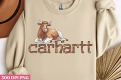 Carhartt PNG, Highland Cow Sublimation PNG Product Image 3