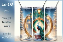 Christmas Sublimation Design Tumbler, Skinny Tumbler Wrap Product Image 1