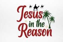 Farmhouse Christian Christmas Sign SVG Product Image 3
