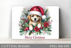 Christmas Dog Cutting Board. Christmas Cutting Board Design Product Image 1