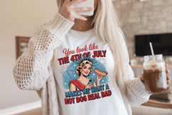 You Look Like the 4th of July Funny PNG T-Shirt|4th of July Product Image 9