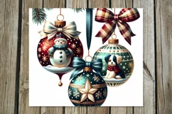 Vintage Christmas | 4 xmas Sublimation Tumbler Designs Product Image 3
