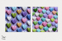 Valentines hearts digital paper, seamless pattern Product Image 3