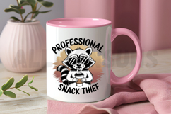 Cartoon Raccoon Wearing Sunglasses And Holding Coffee Cup Product Image 3