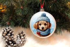 3D Christmas Dog Ornaments Engraved Bundle, 3D Dog Christmas Product Image 3