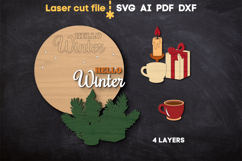 Christmas Sign SVG laser cut files for Glowforge Product Image 3