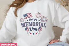 Happy Memorial Day PNG, Memorial Day Sublimation PNG Product Image 1