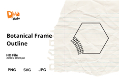 Botanical Frame Outline Product Image 1