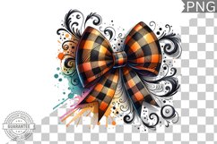 Fall Autumn Coquette Bow - High-Quality Sublimation Design Product Image 1
