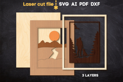 Camping Wall Art SVG laser cut files for Glowforge Product Image 3