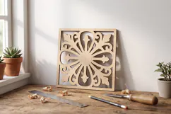 Square Decorative Panel SVG | Laser Cut File Product Image 1
