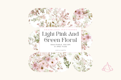 Light Pink And Green Floral Seamless Pattern Bundle Product Image 3