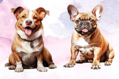 Cute Dog Watercolor Clipart Bundle, Cute Dog Watercolor PNG Product Image 5
