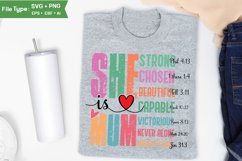 She Is Mum SVG | Mother Day PNG | Happy Mother&#039;s Day SVG Product Image 3