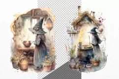 Halloween clipart, Witch clipart, Autumn clipart Product Image 2