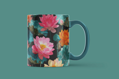 Lotus Floral Art Digital Paper Product Image 3