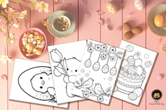 Easter Coloring Pages for Kids/15 pages in A4 PDF format Product Image 2