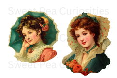Victorian, Woman, Scraps, Ephemera, PNG, Clipart Product Image 3