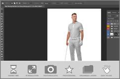 Man Wearing Golf Shirt And Chinos Mo Product Image 2