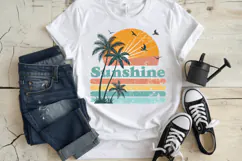 Sunshine Summer PNG, Retro Beach PNG Sublimation Design Product Image 3