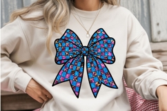 Leopard &amp; Checkered Bow PNG Set Product Image 3